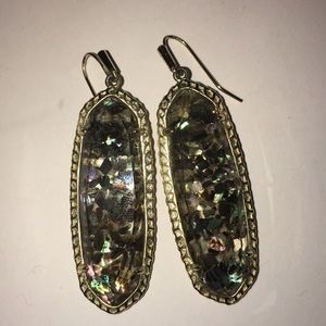 Kendra Scott Layla crushed abalone shell earrings